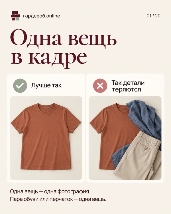 Одна вещь в кадре